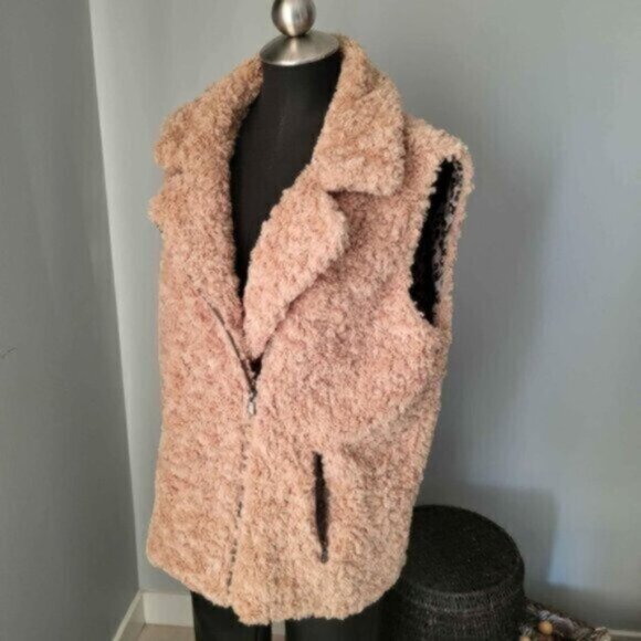 Yest Shearling Sherpa Teddy Vest womens   Sz 10 - Picture 6 of 10